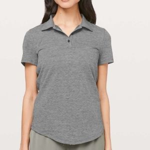 Lululemon NWT women's polo shirt, grey, size 8